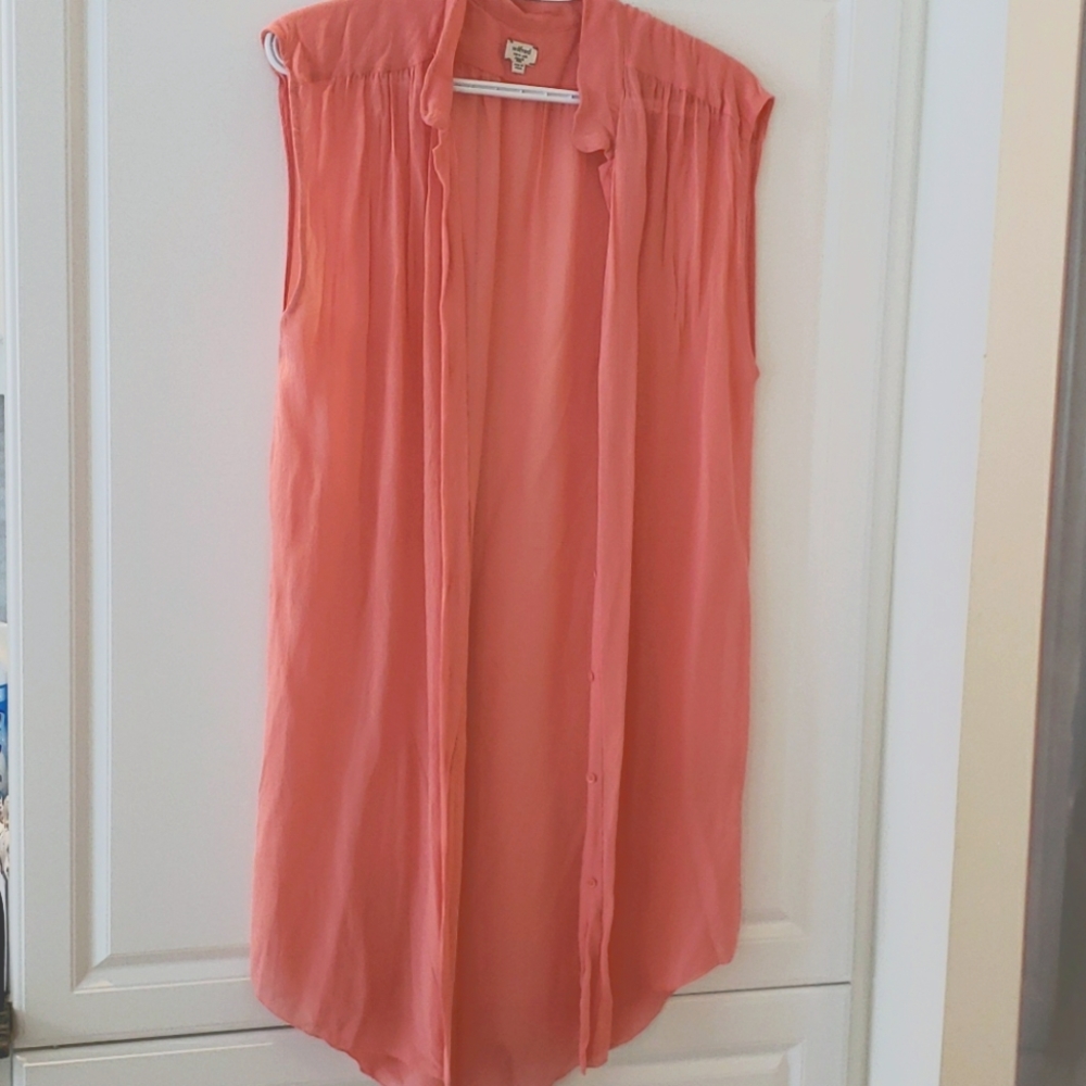 Orange Silk Tunic